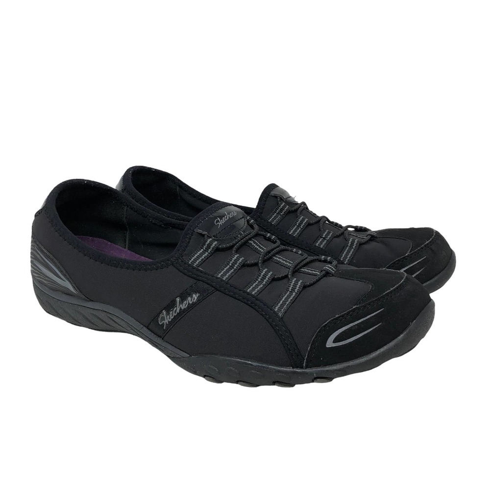Sketchers Sport Womens 10 Black Good Life Fashion Sneakers